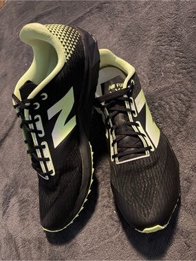 New Balance Black & Neon Yellow Athletic Running Shoes